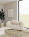 Winchester Boucle Upholstered Chair and a Half Sand Pebble - Walo Furniture