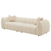 Winchester Boucle Upholstered Extra Long Sofa Sand Pebble - Walo Furniture