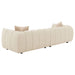 Winchester Boucle Upholstered Extra Long Sofa Sand Pebble - Walo Furniture