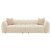 Winchester Boucle Upholstered Extra Long Sofa Sand Pebble - Walo Furniture