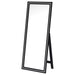 Windrose 28 x 67 Inch Tempered LED Standing Mirror Black - Walo Furniture