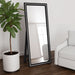 Windrose 28 x 67 Inch Tempered LED Standing Mirror Black - Walo Furniture