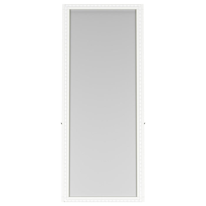 Windrose 28 x 67 Inch Tempered LED Standing Mirror White - Walo Furniture