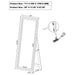 Windrose 28 x 67 Inch Tempered LED Standing Mirror White - Walo Furniture