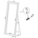 Windrose 28 x 67 Inch Tempered LED Standing Mirror White - Walo Furniture