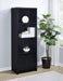 Winfield 3 - sheld Media Tower Entertainment Pier Black - Walo Furniture