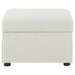 Winter Upholstered Hydraulic Lift Top Storage Ottoman Beige - Walo Furniture