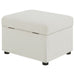 Winter Upholstered Hydraulic Lift Top Storage Ottoman Beige - Walo Furniture