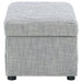 Winter Upholstered Hydraulic Lift Top Storage Ottoman Grey - Walo Furniture