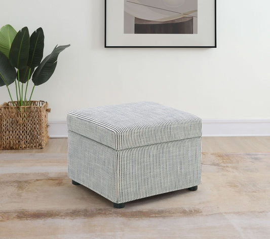 Winter Upholstered Hydraulic Lift Top Storage Ottoman Grey - Walo Furniture