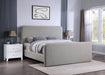 Wren Upholstered Queen Panel Bed Grey - Walo Furniture