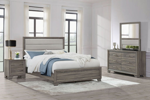 Wright 4 - piece California King Bedroom Set Brown Oak - Walo Furniture