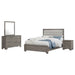 Wright 4 - piece Queen Bedroom Set Brown Oak - Walo Furniture