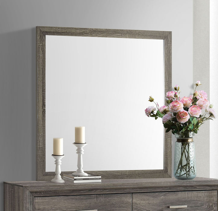 Wright Dresser Mirror Brown Oak - Walo Furniture