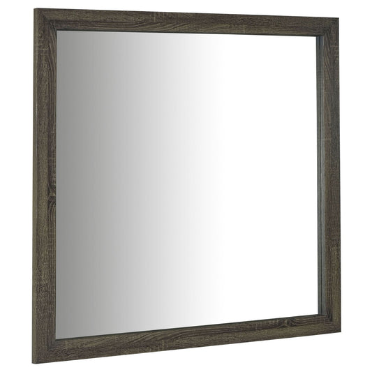 Wright Dresser Mirror Brown Oak - Walo Furniture