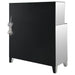 Yvaine 2 - door Mirrored Acrylic Home Bar Wine Cabinet Silver - Walo Furniture