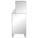 Yvaine 2 - door Mirrored Acrylic Home Bar Wine Cabinet Silver - Walo Furniture