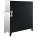 Yvaine 2 - door Mirrored Acrylic Home Bar Wine Cabinet Silver - Walo Furniture