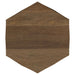 Zalika Hexagonal Solid Mango Wood End Table Natural - Walo Furniture