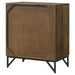 Zaria 2 - door Wood Trellis Accent Storage Cabinet Brown - Walo Furniture