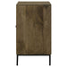 Zaria 2 - door Wood Trellis Accent Storage Cabinet Brown - Walo Furniture