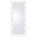 Zayan 32 x 71 Inch Floor Mirror LED Lighting White Gloss - Walo Furniture