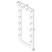 Zayan 32 x 71 Inch Floor Mirror LED Lighting White Gloss - Walo Furniture