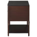 Zimmerlee 2 - drawer Side Table with Shelf Rust Brown - Walo Furniture