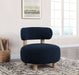 Zonie Boucle Upholstered Barrel Back Accent Chair Blue - Walo Furniture