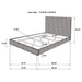 Zyla Wood California King Panel Bed Kubu Grey - Walo Furniture